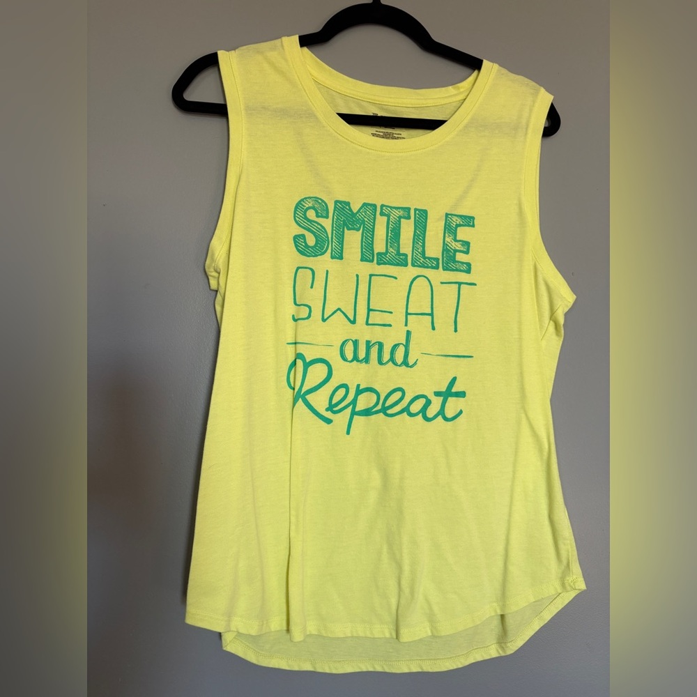 Tek Gear Yellow Muscle Tee with Graphic